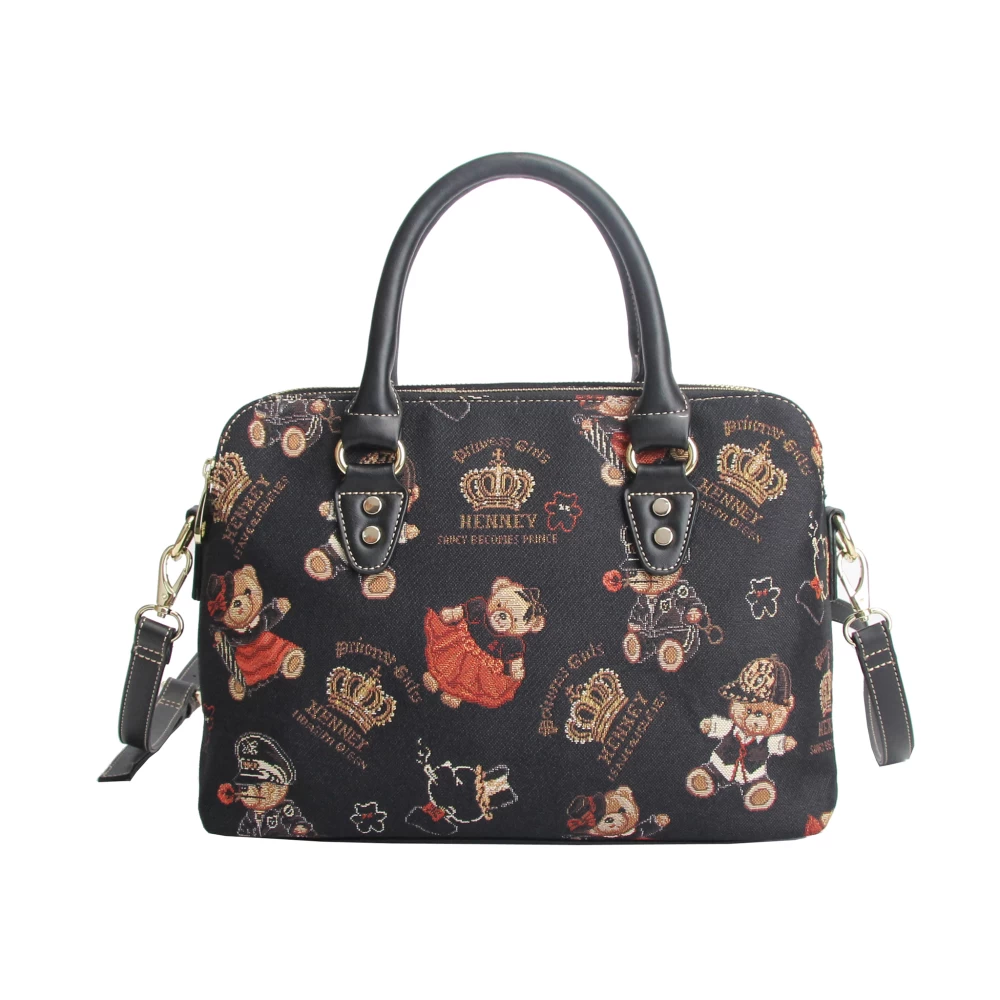 Crown Bear Satchel Bag