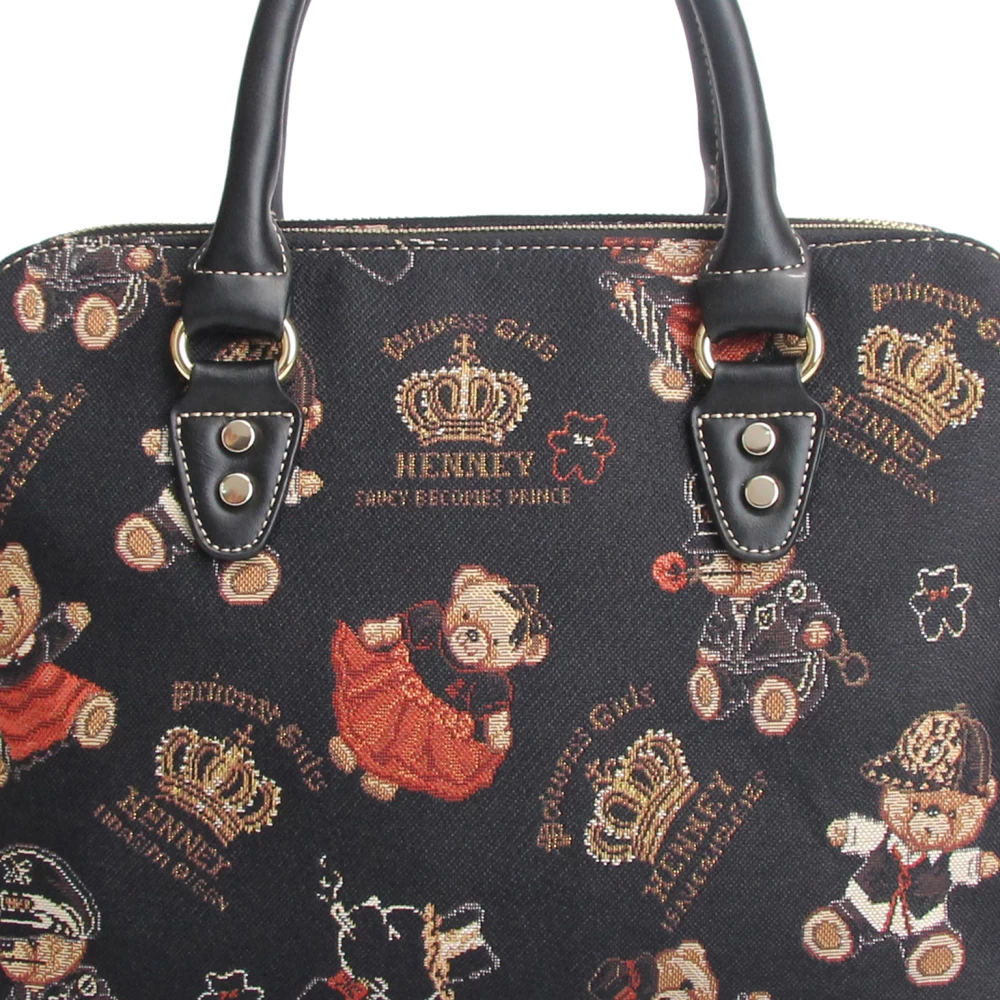 Crown Bear Satchel Bag