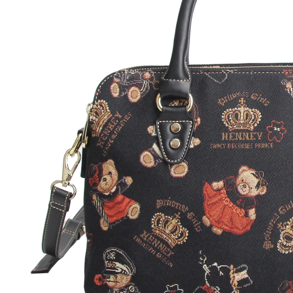 Crown Bear Satchel Bag