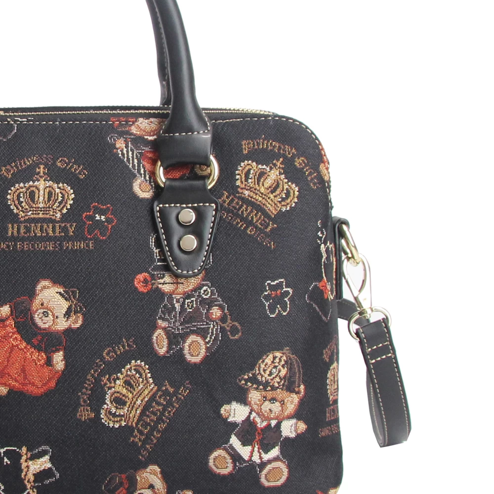 Crown Bear Satchel Bag