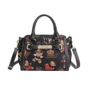 Crown Bear Satchel Bag - H-041