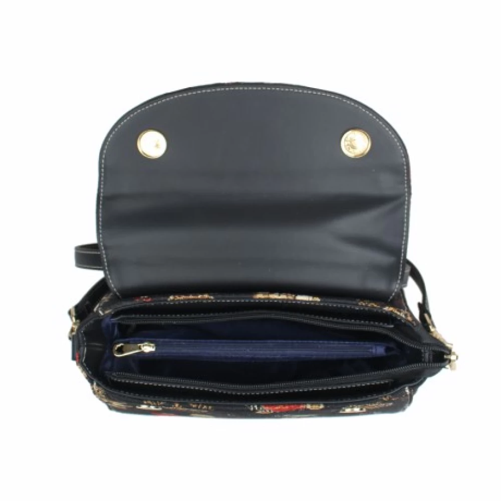 Crown Bear Top Handle Satchel Bag - H-260