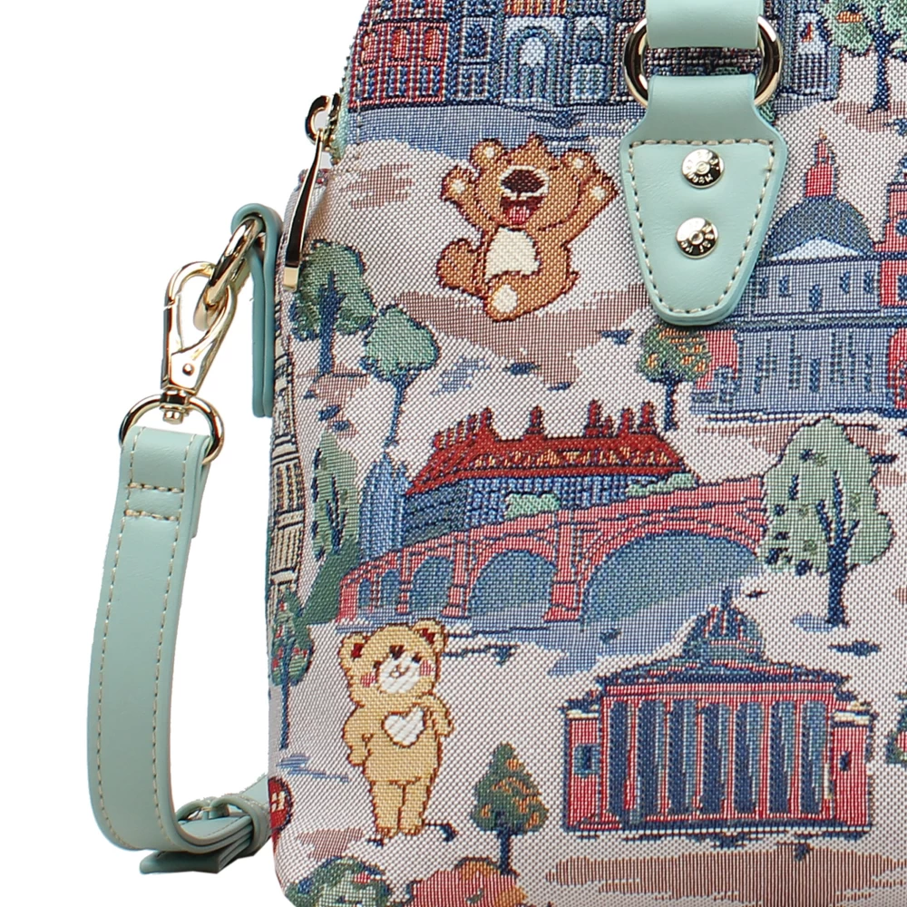 H-006-London Bridge  Satchel Bag