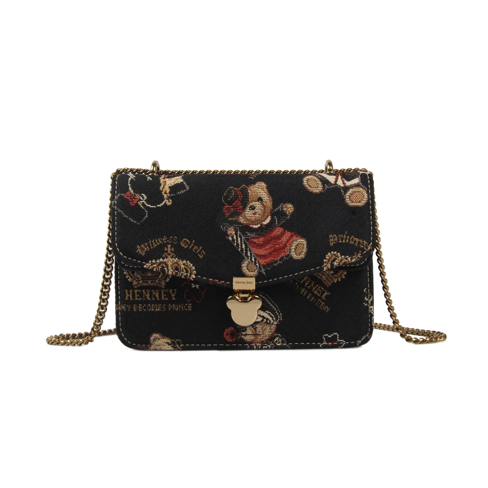 Henney Bear Crown Bear cross body bag - H-362