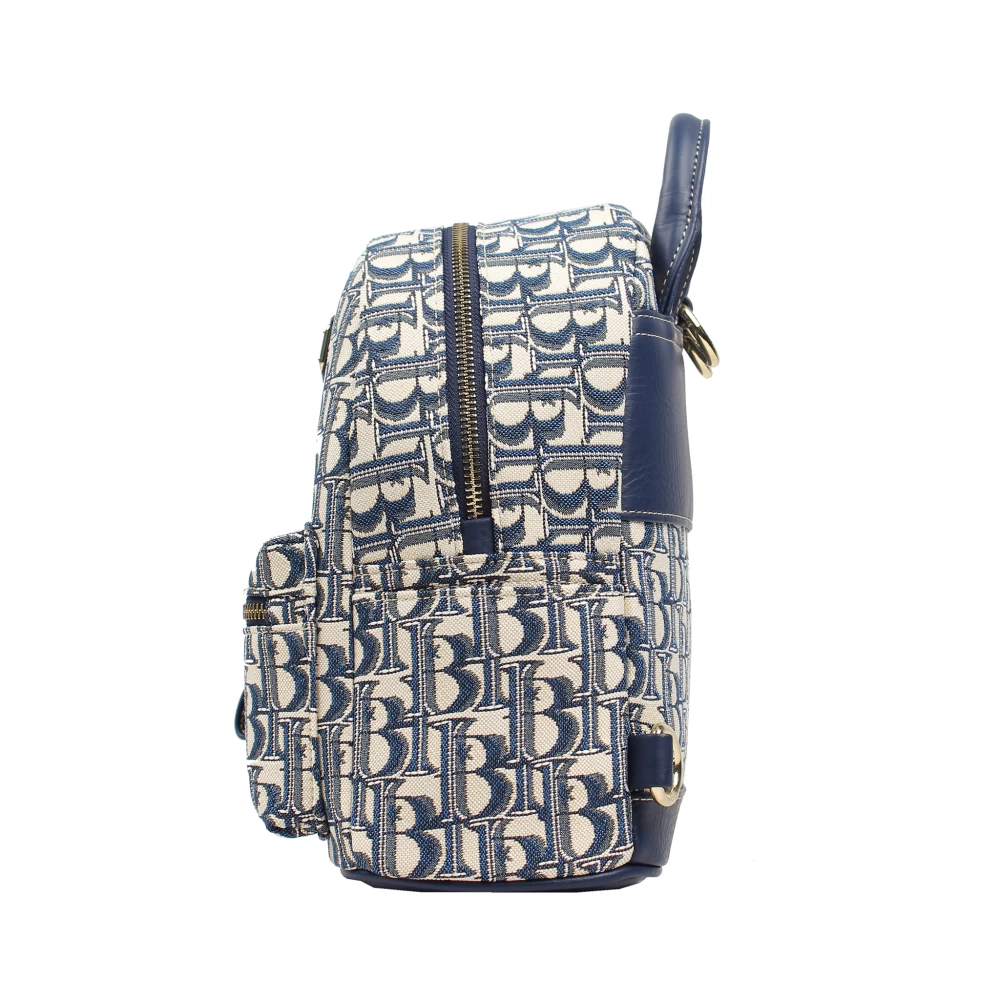 Henney Bear – “HB Blue” Tapestry Backpack - H-094