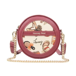 Henney Bear Red Squirrel & Rabbit Round Bag/crossbody Bag (Multicolor)