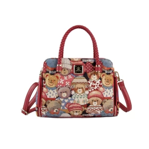 Henney Bear Top Handle Bag- H-336
