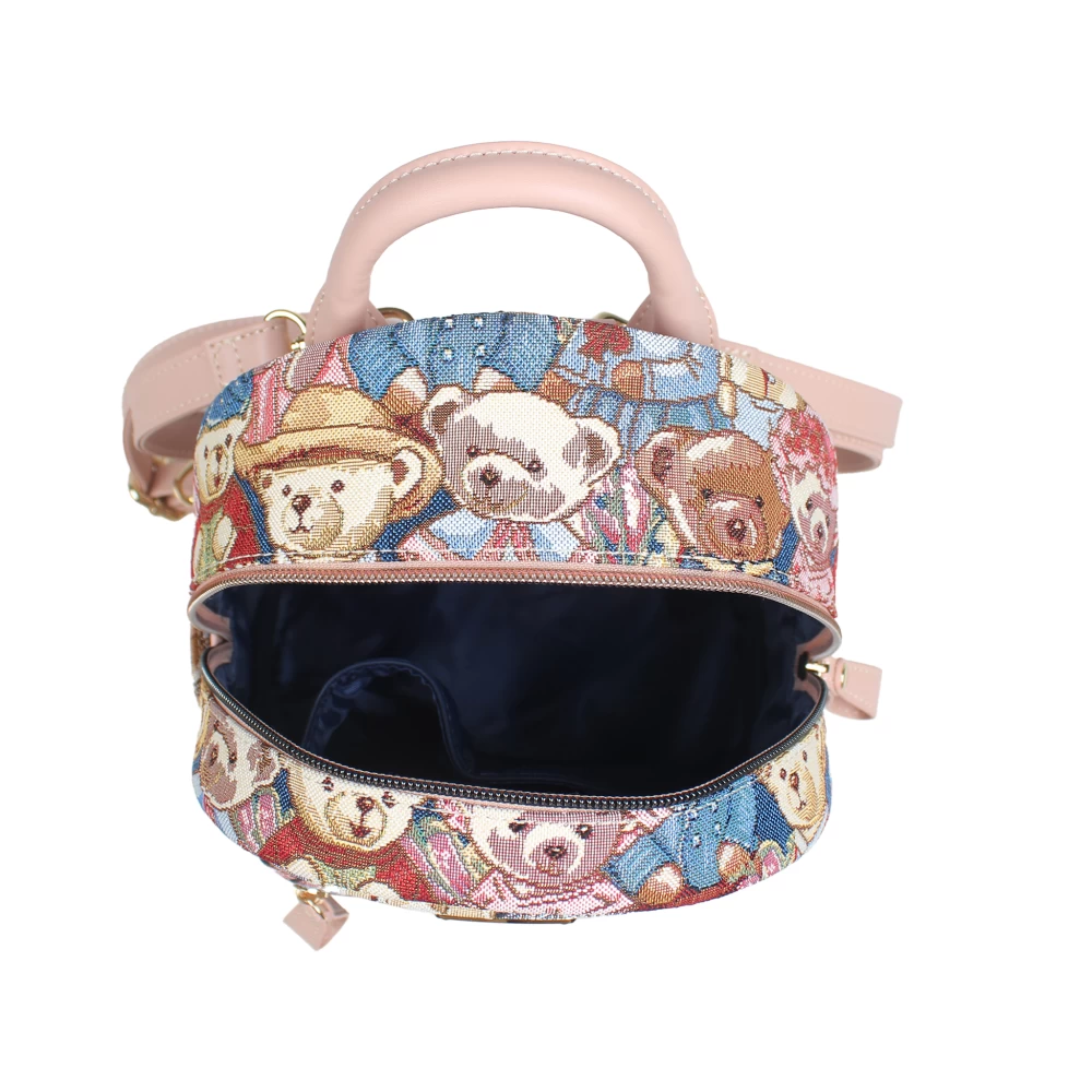 Henney Bear “Vincent Bear” Tapestry  Backpack - h-094
