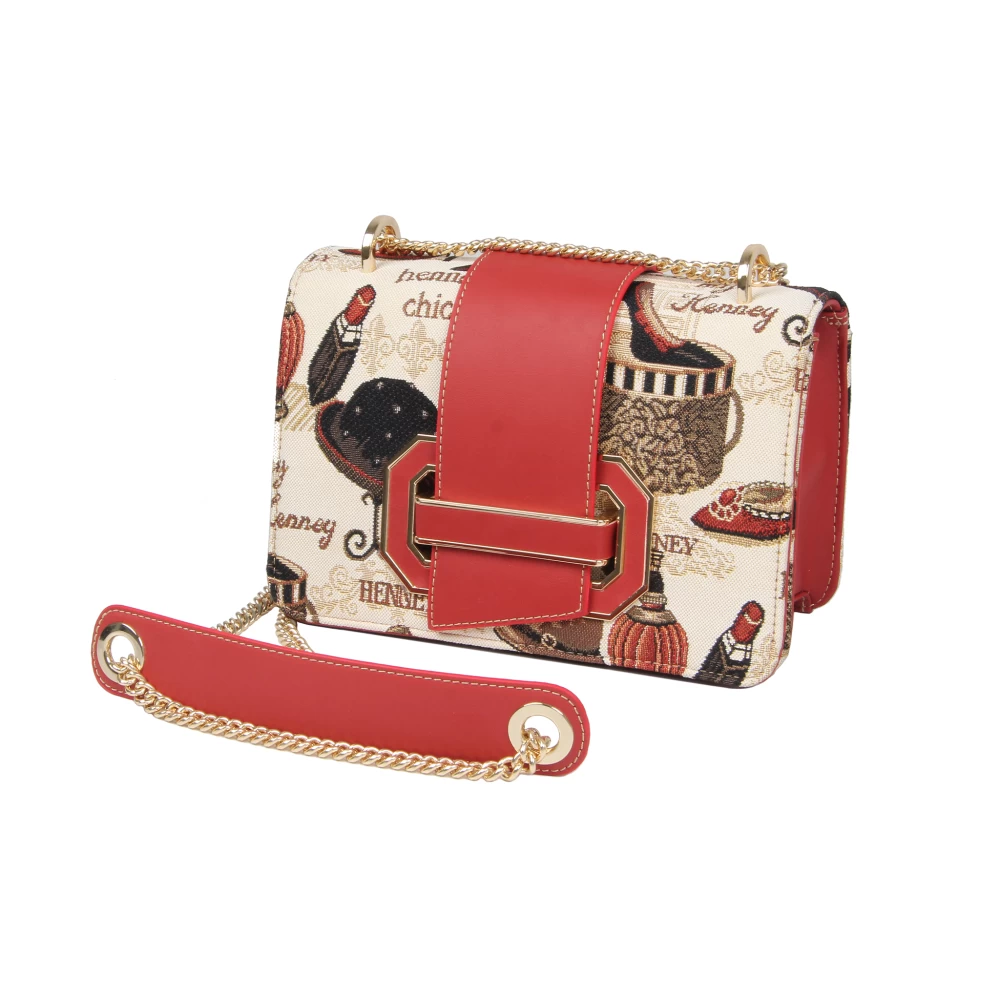 Henney Stripe Bear Shoulder Bag-H-277