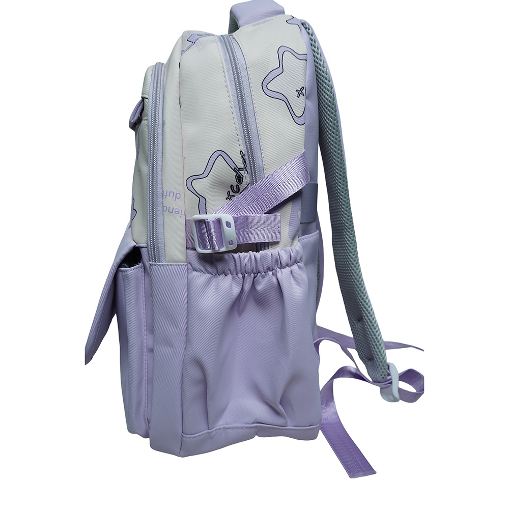 Kids Multi-Compartment School Backpack-SB23168-Purple