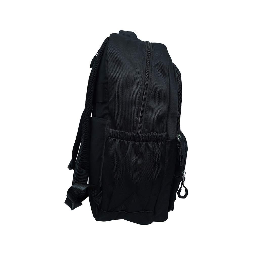 Kids Utility School Backpack with Transparent Pocket-SB23165-Black