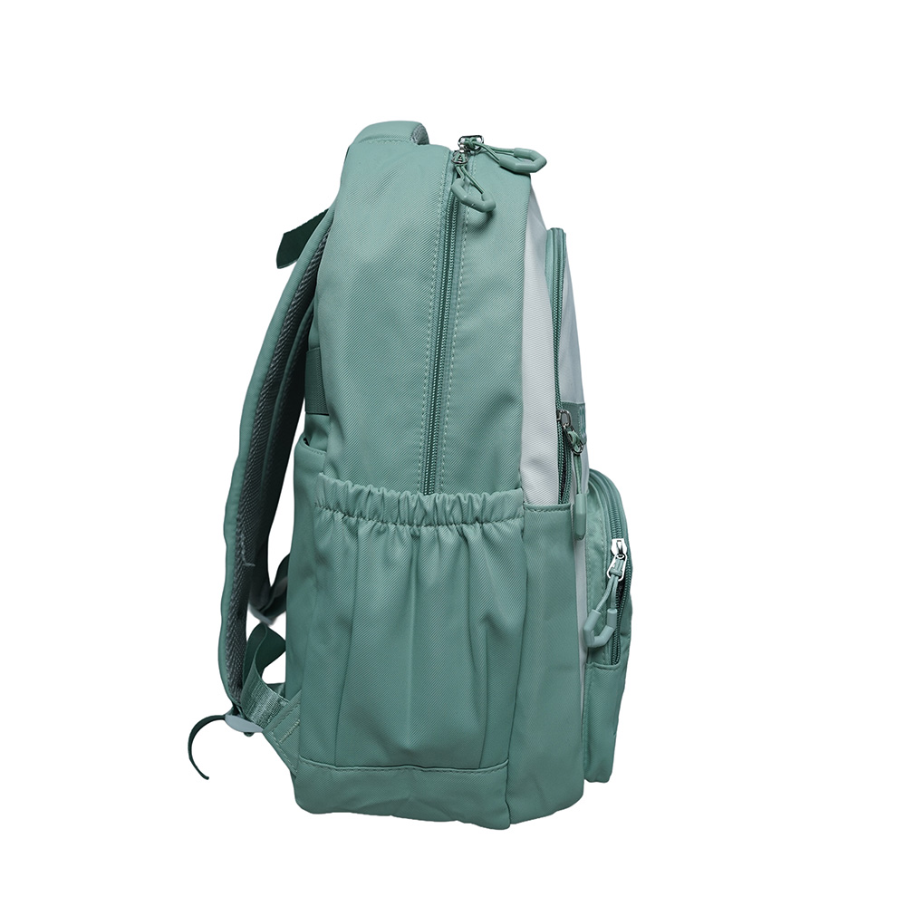 Kids Utility School Backpack with Transparent Pocket-SB23165-Green