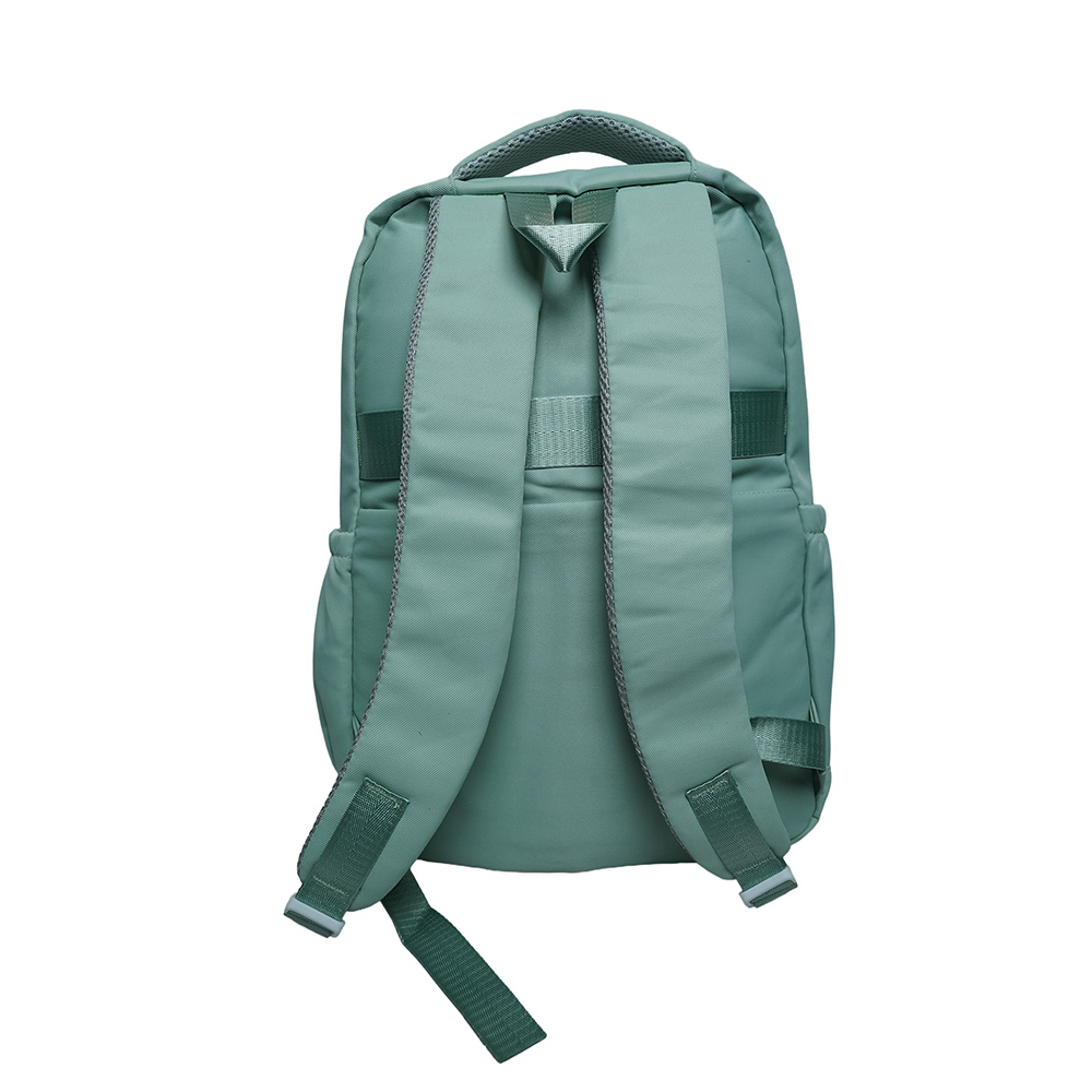 Kids Utility School Backpack with Transparent Pocket-SB23165-Green