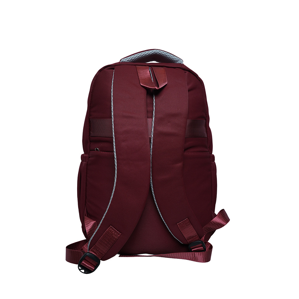 Kids Utility School Backpack with Transparent Pocket-SB23165-Marron