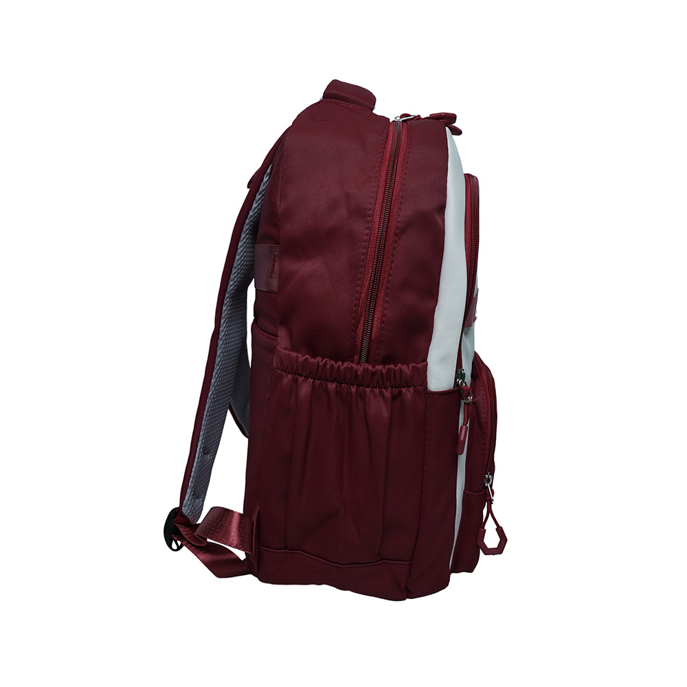 Kids Utility School Backpack with Transparent Pocket-SB23165-Marron