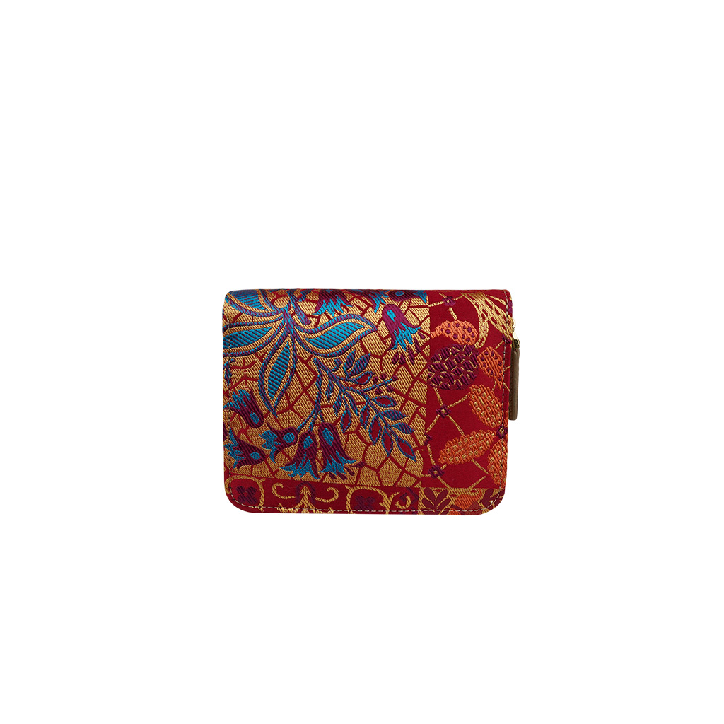 Magasin de Cuir Red Compact Wallet