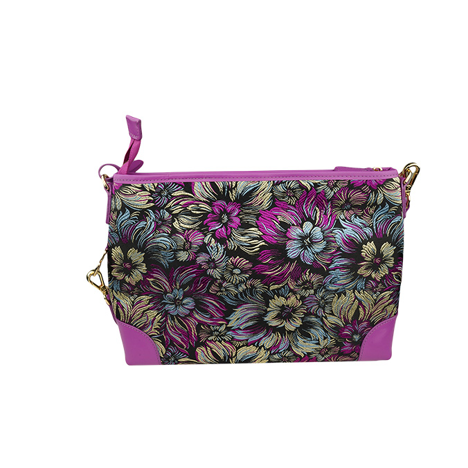 Magasin de Cuir Silk x Leather Shoulder Bag