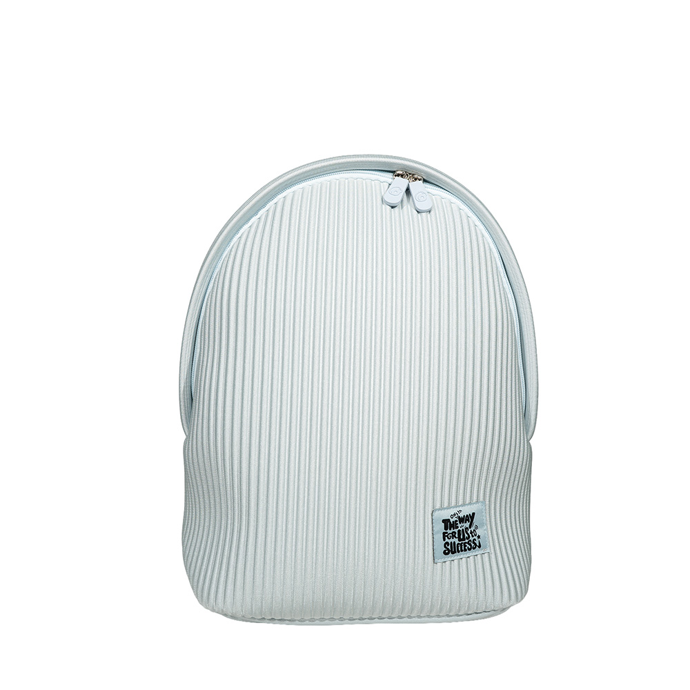Minimalist Structured Backpack-Light Blue