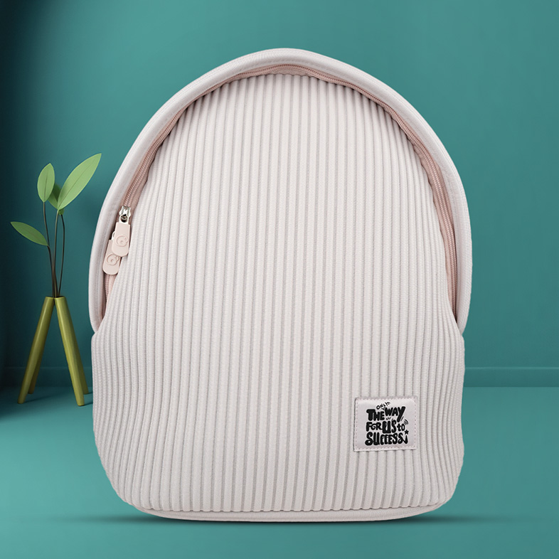 Minimalist Structured Backpack-Light Pink