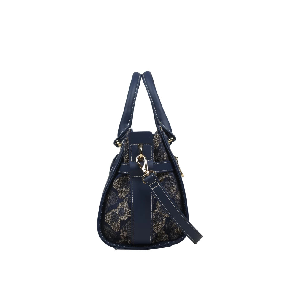 Shadow Bear Blue Satchel Bag -H-041