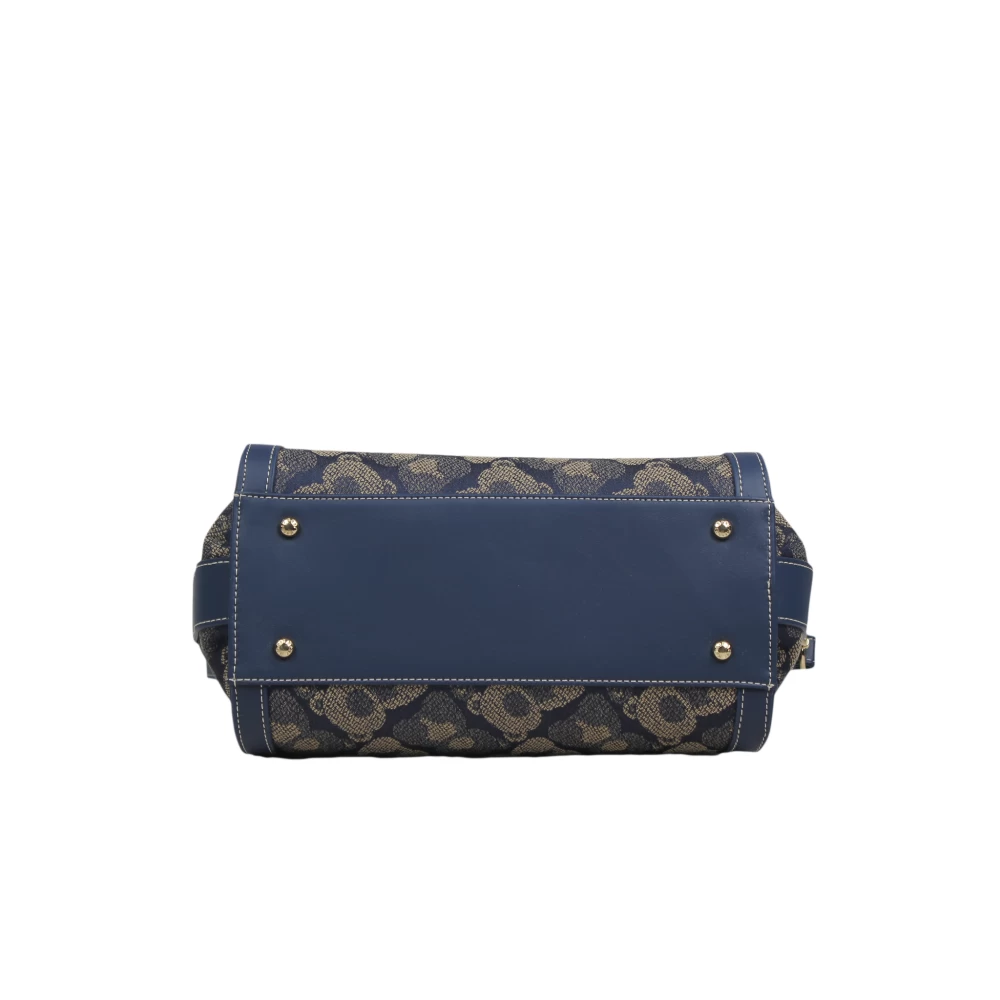 Shadow Bear Blue Satchel Bag -H-041