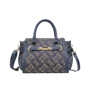 Shadow Bear Blue Satchel Bag -H-041